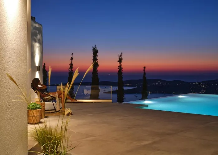 Semesterbostad Infinity Sea View Hillside With Private Pool *